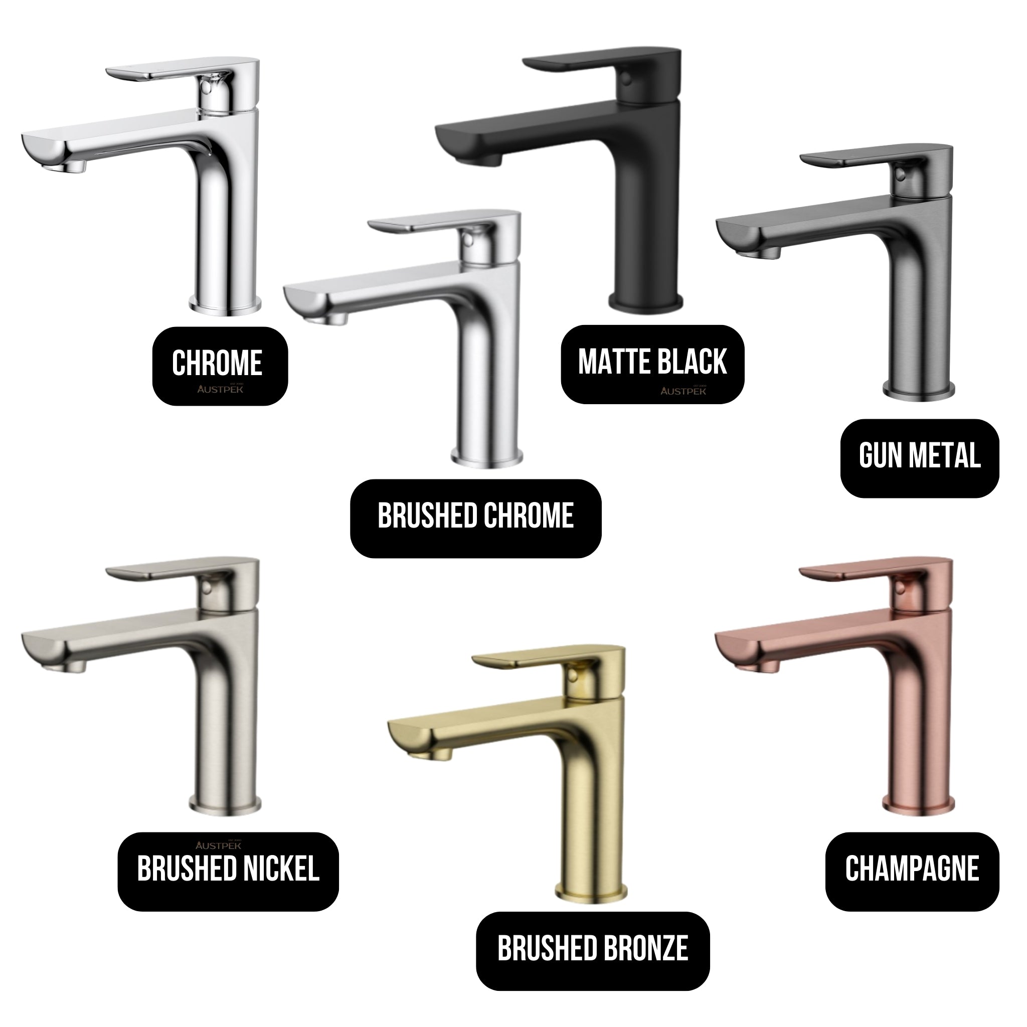 MODERN NATIONAL NOVA LEAD FREE BASIN MIXER 152MM GUN METAL