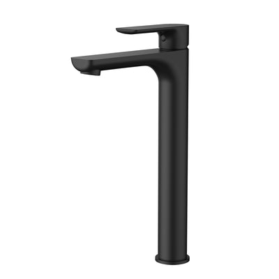 MODERN NATIONAL NOVA LEAD FREE HIGH RISE TALL BASIN MIXER 306MM MATTE BLACK