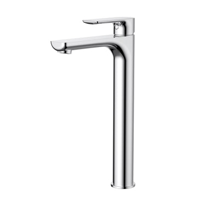MODERN NATIONAL NOVA LEAD FREE HIGH RISE TALL BASIN MIXER 306MM CHROME
