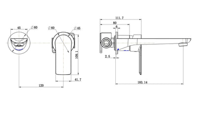 MODERN NATIONAL NOVA LEAD FREE WALL COMBINATION GUN METAL