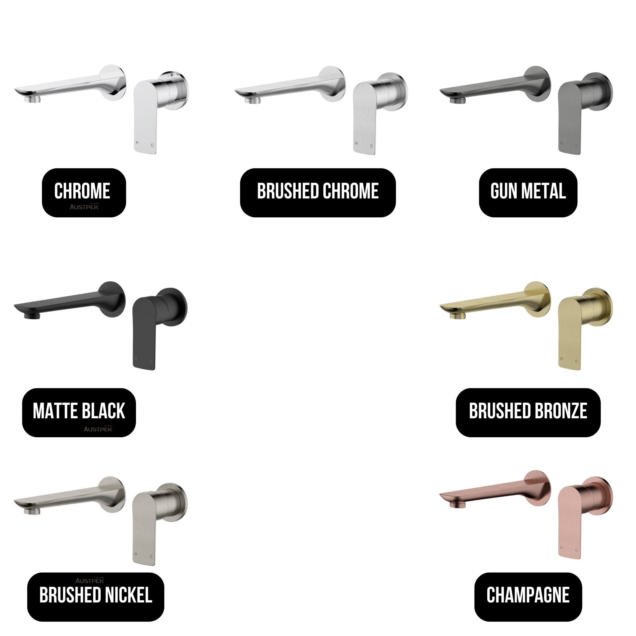 MODERN NATIONAL NOVA LEAD FREE WALL COMBINATION BRUSHED BRONZE