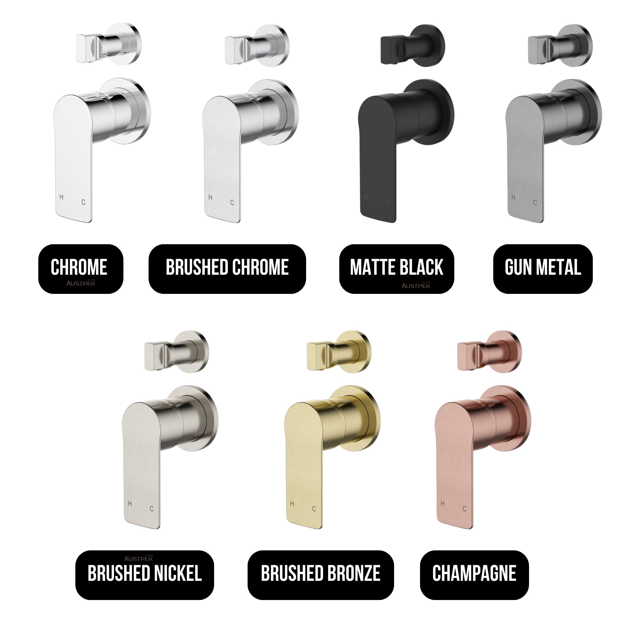 MODERN NATIONAL NOVA LEAD FREE SHOWER DIVERTER MIXER BRUSHED BRONZE