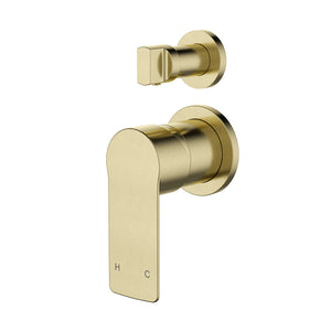 MODERN NATIONAL NOVA LEAD FREE SHOWER DIVERTER MIXER BRUSHED BRONZE
