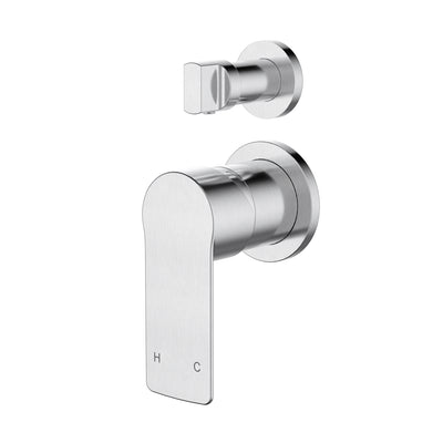 MODERN NATIONAL NOVA LEAD FREE SHOWER DIVERTER MIXER BRUSHED CHROME