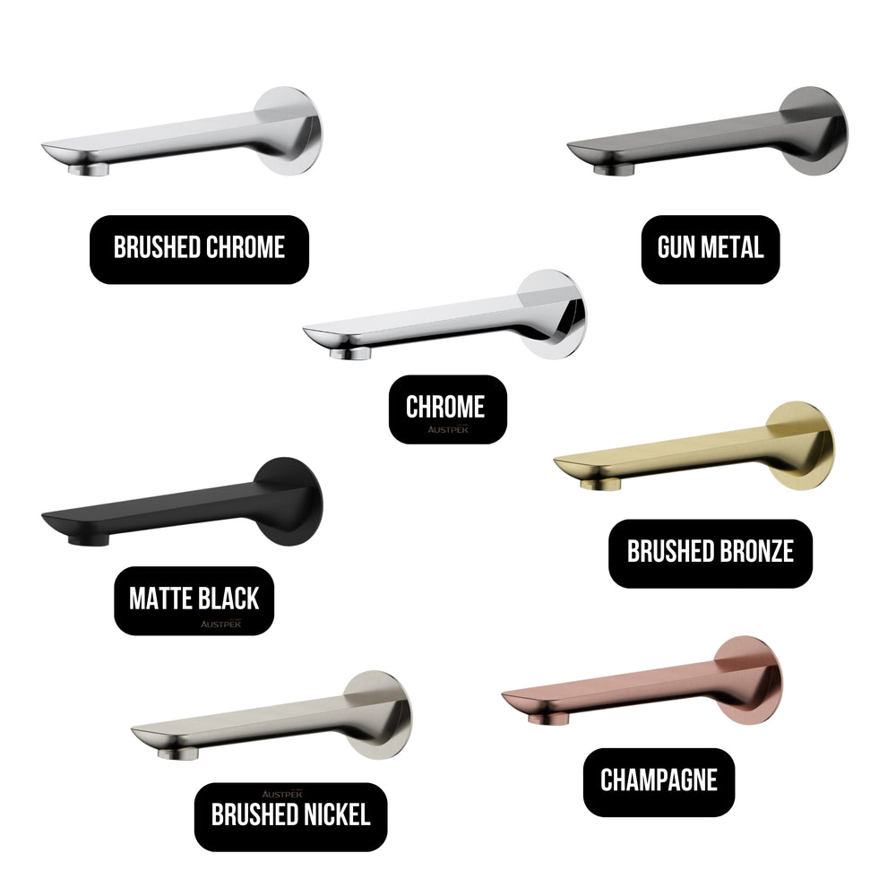 MODERN NATIONAL NOVA LEAD FREE BATH SPOUT 204MM BRUSHED BRONZE