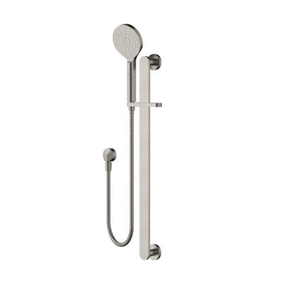 MODERN NATIONAL NOVA SHOWER ON RAIL 700MM BRUSHED NICKEL