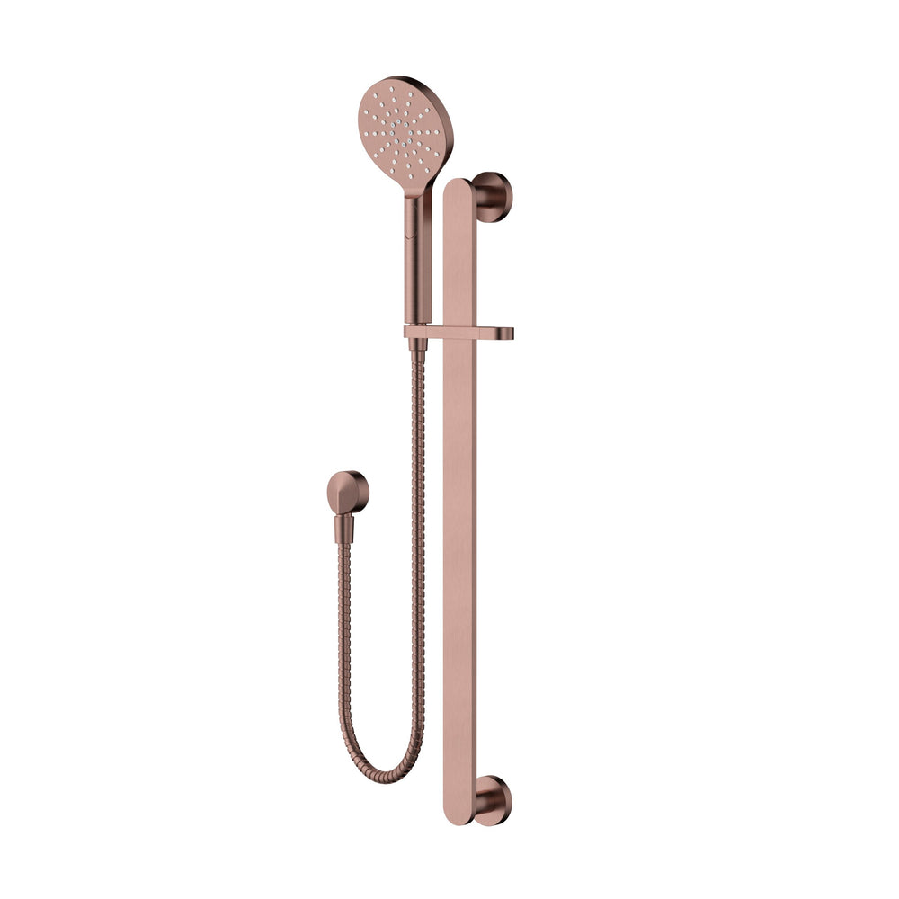 MODERN NATIONAL NOVA SHOWER ON RAIL 700MM CHAMPAGNE