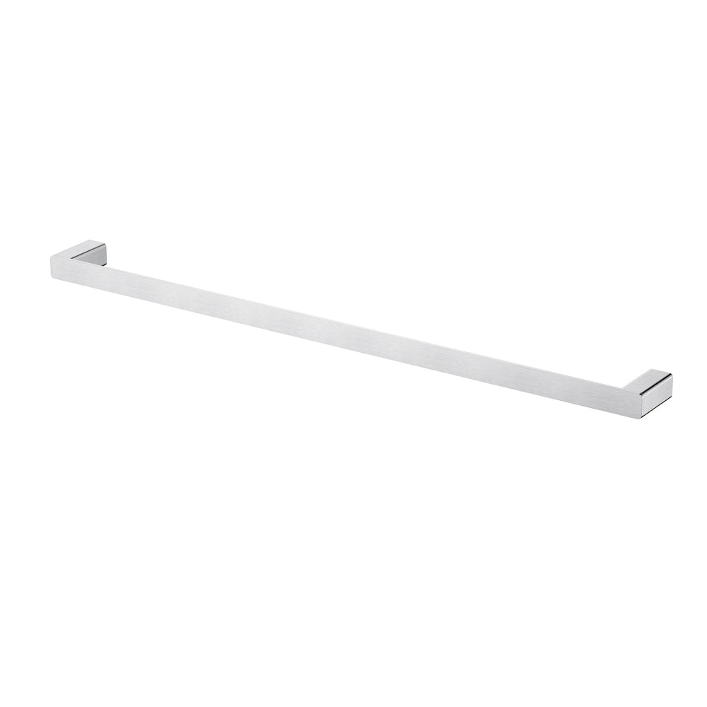 MODERN NATIONAL NOVA SINGLE TOWEL RAIL BRUSHED CHROME (AVAILABLE IN 600MM AND 750MM)