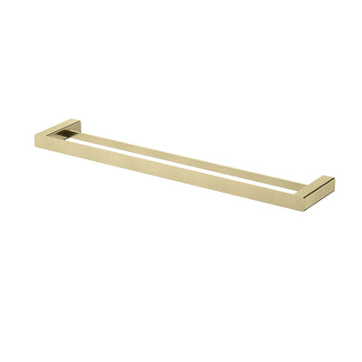 MODERN NATIONAL NOVA DOUBLE TOWEL RAIL 600MM BRUSHED BRONZE