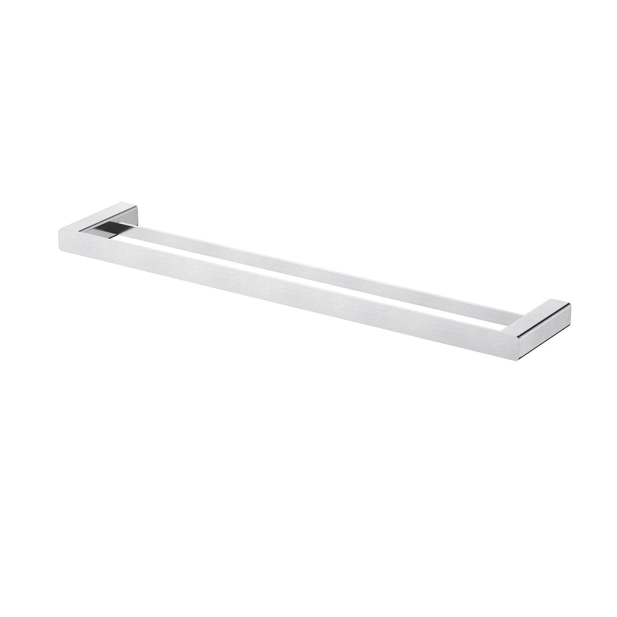 MODERN NATIONAL NOVA DOUBLE TOWEL RAIL 600MM BRUSHED CHROME