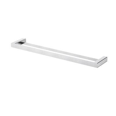 MODERN NATIONAL NOVA DOUBLE TOWEL RAIL 600MM BRUSHED CHROME