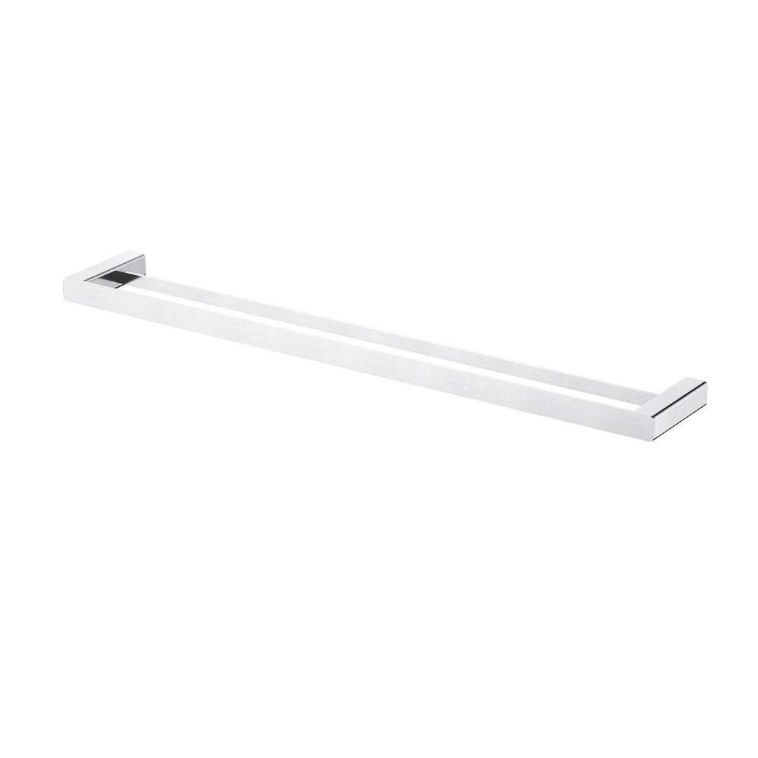 MODERN NATIONAL NOVA DOUBLE TOWEL RAIL 779MM CHROME