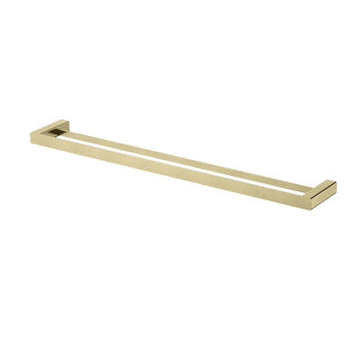MODERN NATIONAL NOVA DOUBLE TOWEL RAIL 779MM BRUSHED BRONZE