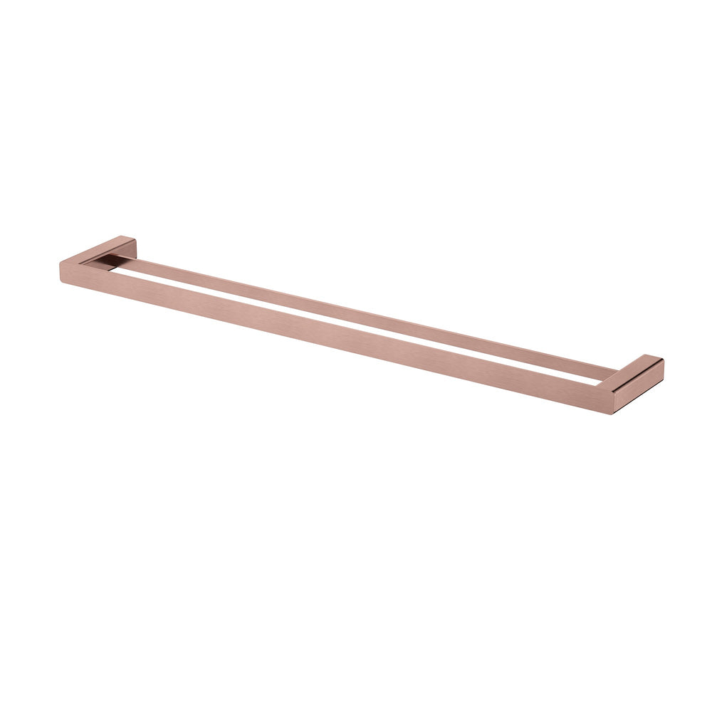 MODERN NATIONAL NOVA DOUBLE TOWEL RAIL 779MM CHAMPAGNE