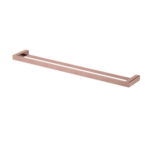 MODERN NATIONAL NOVA DOUBLE TOWEL RAIL 779MM CHAMPAGNE