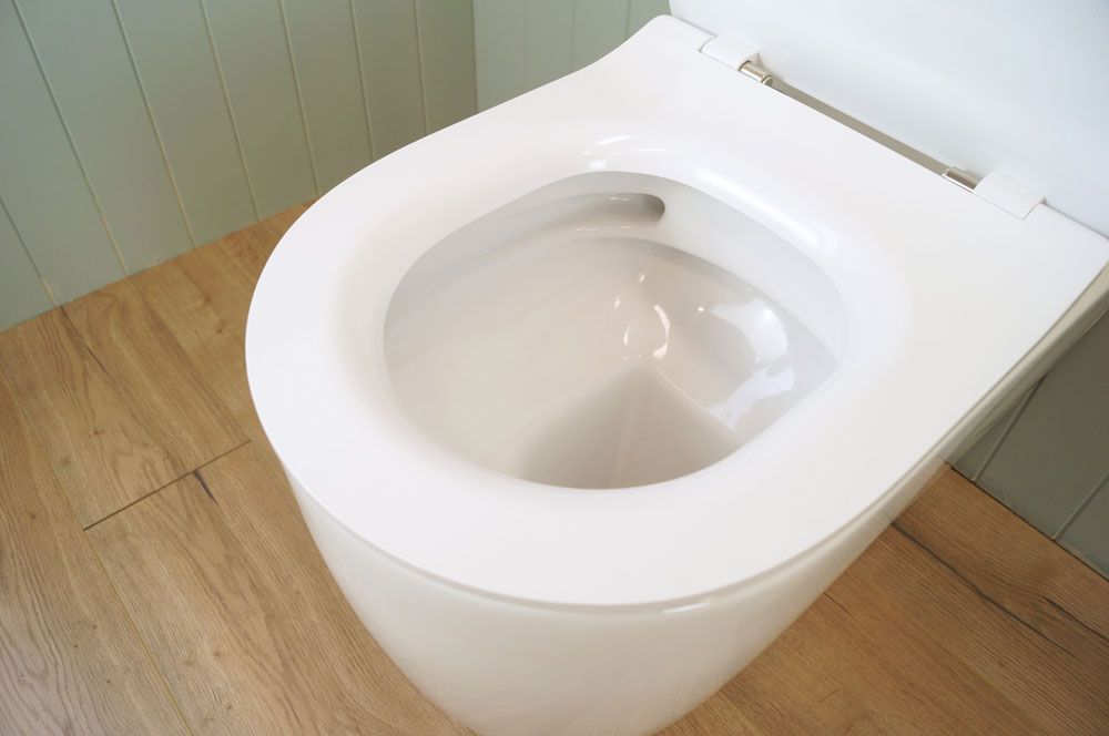 TURNER HASTINGS NARVA RIMLESS CLOSE COUPLED BACK TO WALL TOILET SUITE GLOSS WHITE