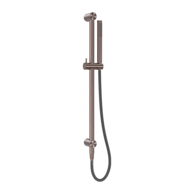 NERO ZEN SHOWER RAIL WITH OUTDOOR SHOWER HOSE BRUSHED BRONZE