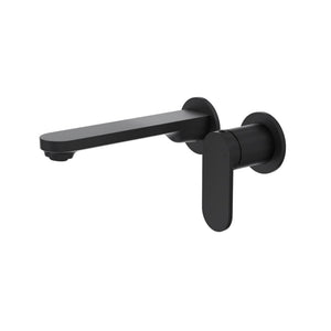 LINSOL CAPO 2-PLATE WALL BASIN / BATH MIXER 188MM MATTE BLACK