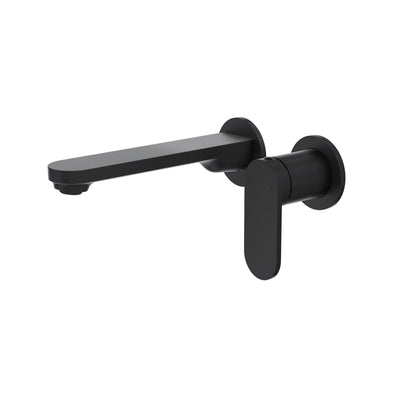 LINSOL CAPO 2-PLATE WALL BASIN / BATH MIXER 188MM MATTE BLACK
