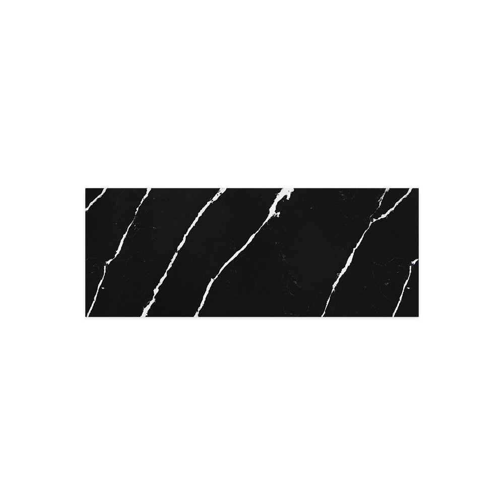 FIENZA NERO VENA SILICA FREE RECTANGULAR STONE BENCHTOP (AVAILABLE IN 600MM, 750MM, 900MM, 1200MM, 1500MM AND 1800MM)