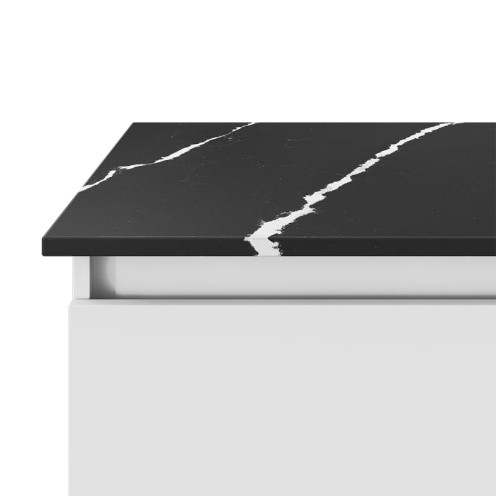 FIENZA NERO VENA SILICA FREE RECTANGULAR STONE BENCHTOP (AVAILABLE IN 600MM, 750MM, 900MM, 1200MM, 1500MM AND 1800MM)