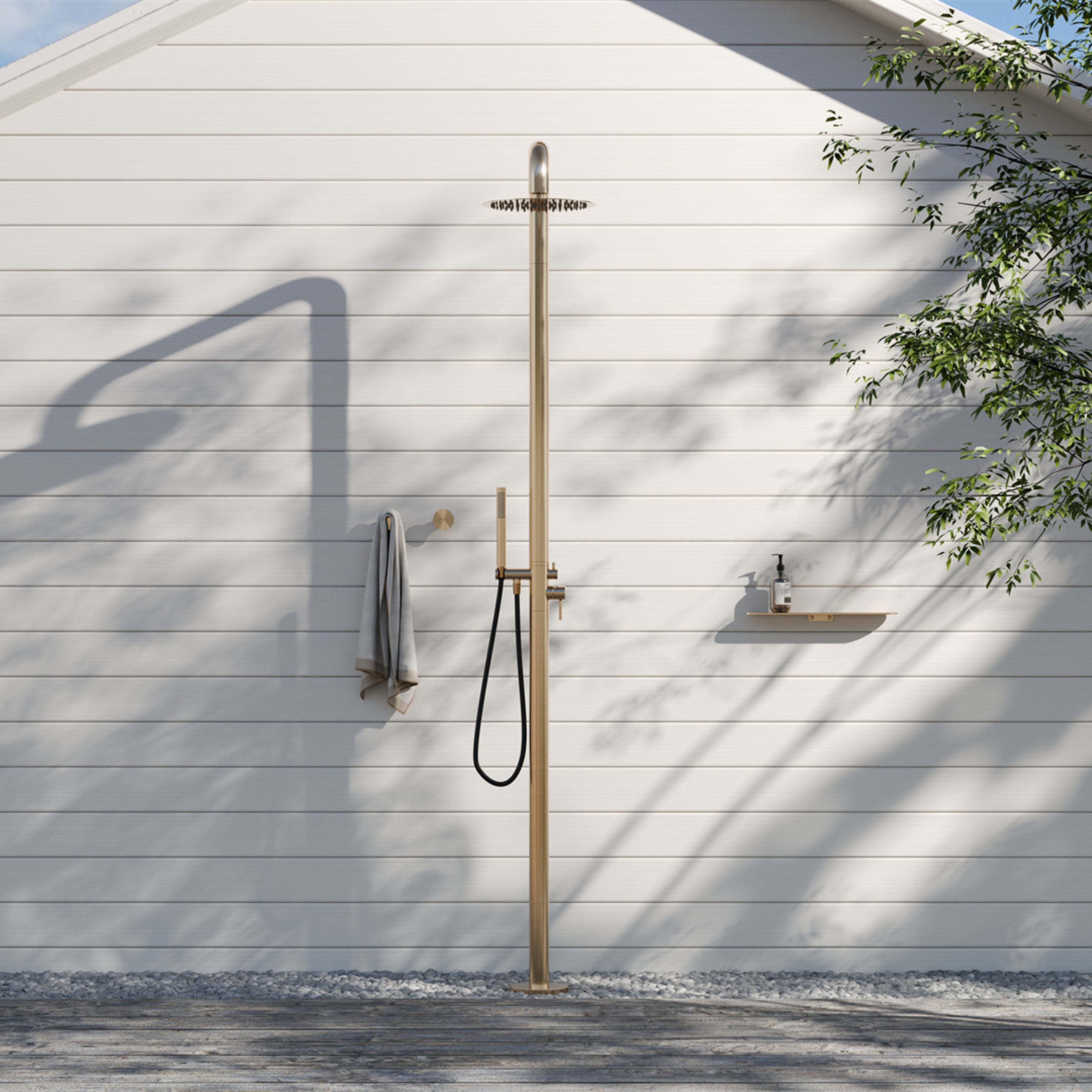 NERO ZEN SOAP DISH HOLDER 250MM BRUSHED GOLD