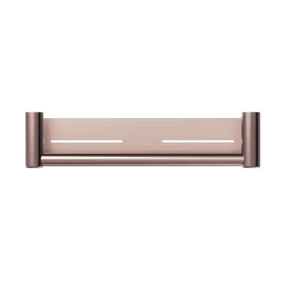 NERO MECCA CARE GRAB RAIL WITH SHELF BRUSHED BRONZE (AVAILABLE IN 300MM AND 450MM)
