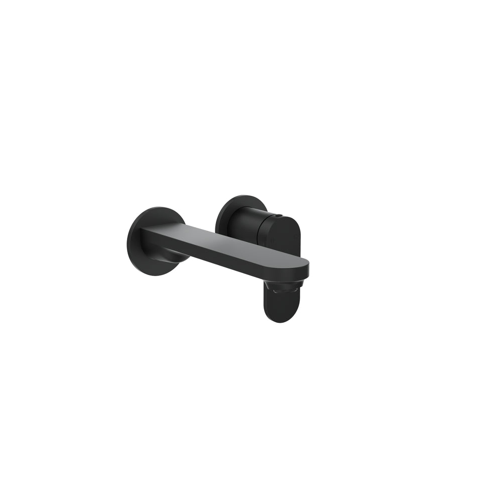 LINSOL CAPO 2-PLATE WALL BASIN / BATH MIXER 188MM MATTE BLACK