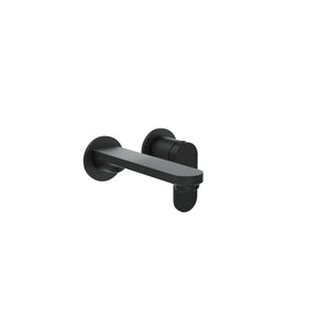 LINSOL CAPO 2-PLATE WALL BASIN / BATH MIXER 188MM MATTE BLACK
