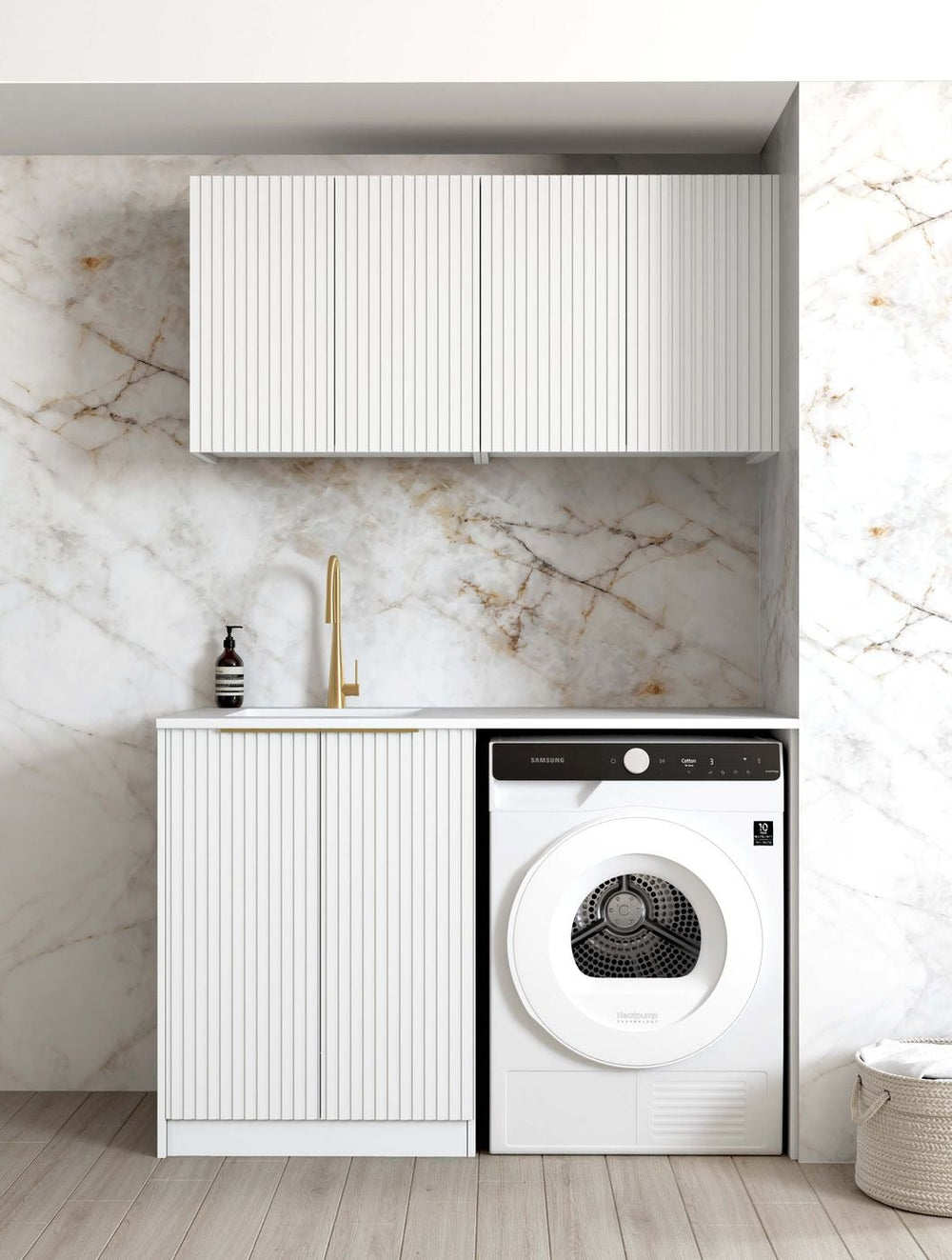 OTTI NOOSA MATTE WHITE 630MM BASE LAUNDRY CABINET