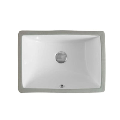 MERCIO NUE RECTANGULAR UNDER COUNTER BASIN GLOSS WHITE 460MM