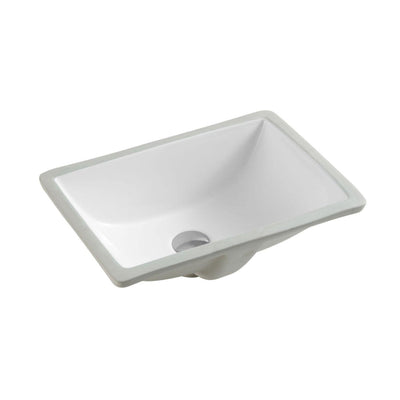 MERCIO NUE RECTANGULAR UNDER COUNTER BASIN GLOSS WHITE 460MM
