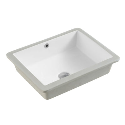 MERCIO NUE RECTANGULAR UNDER COUNTER BASIN GLOSS WHITE 495MM