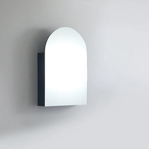 CETO OLIVIA MATTE BLACK ARCH MIRROR SHAVING CABINET 600X900MM