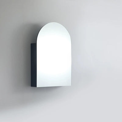 CETO OLIVIA MATTE BLACK ARCH MIRROR SHAVING CABINET 600X900MM