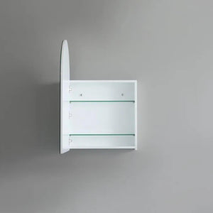 CETO OLIVIA MATTE WHITE ARCH MIRROR SHAVING CABINET 600X900MM