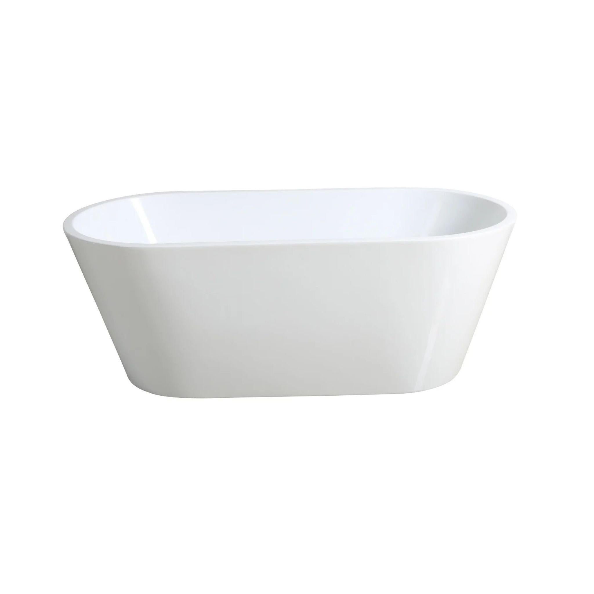 POSEIDON OVIA FREE STANDING BATH GLOSS WHITE (AVAILABLE IN 1200MM, 1300MM, 1400MM, 1500MM AND 1700MM)