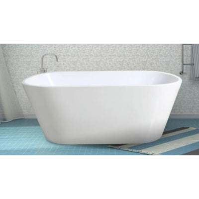 POSEIDON OVIA FREE STANDING BATH GLOSS WHITE (AVAILABLE IN 1200MM, 1300MM, 1400MM, 1500MM AND 1700MM)