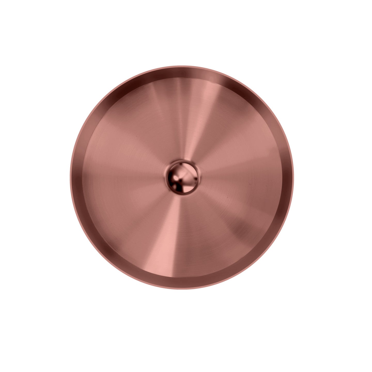 OLIVERI MILAN ROUND STAINLESS STEEL COUNTER TOP BASIN COPPER 400MM