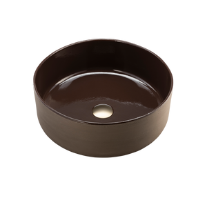 OLIVERI TERZOFOCO ROUND COUNTER TOP BASIN NATURAL EARTH 420MM