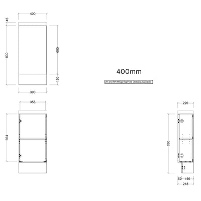 TIMBERLINE OLLIE SPACE SAVING SINGLE BOWL CUSTOM FLOOR STANDING VANITY