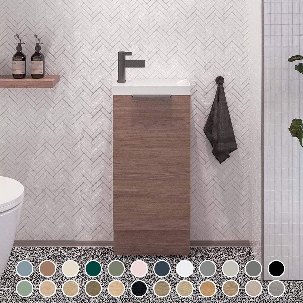TIMBERLINE OLLIE SPACE SAVING SINGLE BOWL CUSTOM FLOOR STANDING VANITY