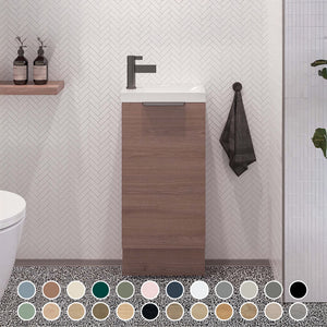 TIMBERLINE OLLIE SPACE SAVING SINGLE BOWL CUSTOM FLOOR STANDING VANITY