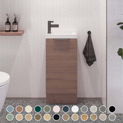 TIMBERLINE OLLIE SPACE SAVING SINGLE BOWL CUSTOM FLOOR STANDING VANITY