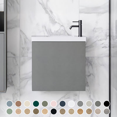 TIMBERLINE OLLIE SPACE SAVING SINGLE BOWL CUSTOM WALL HUNG VANITY