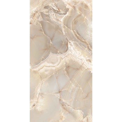 EVERSTONE ONICE REALE AMBER POLISHED 1200X600MM RECTANGULAR TILE (PER BOX)