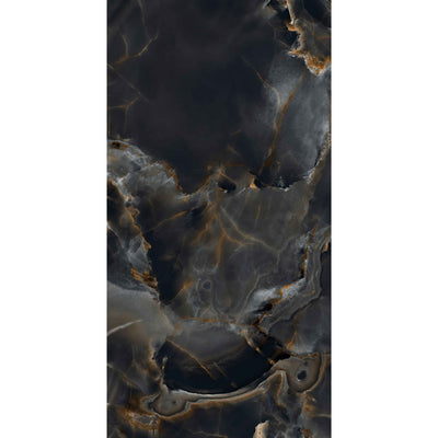 EVERSTONE ONICE REALE BLACK DIAMOND POLISHED 1200X600MM RECTANGULAR TILE (PER BOX)