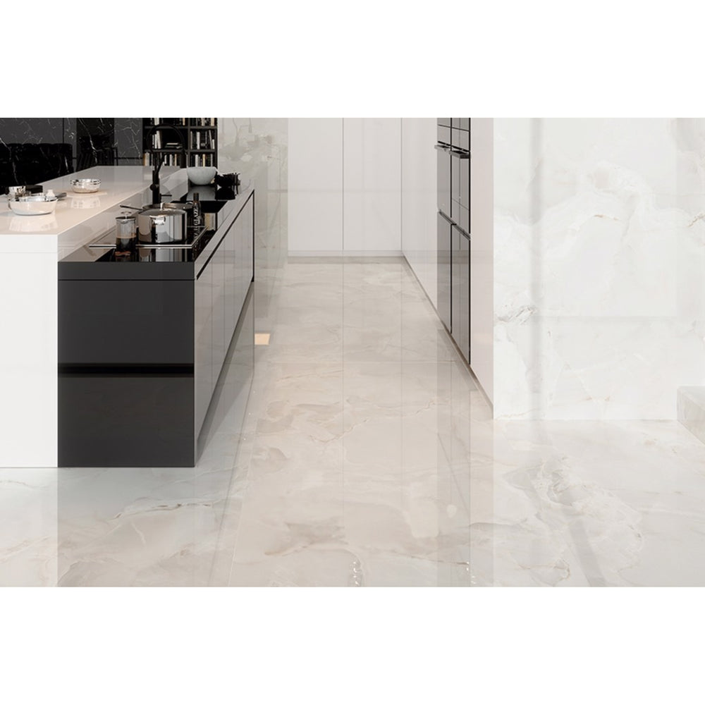 EVERSTONE ONICE REALE CRYSTAL POLISHED 1200X600MM RECTANGULAR TILE (PER BOX)