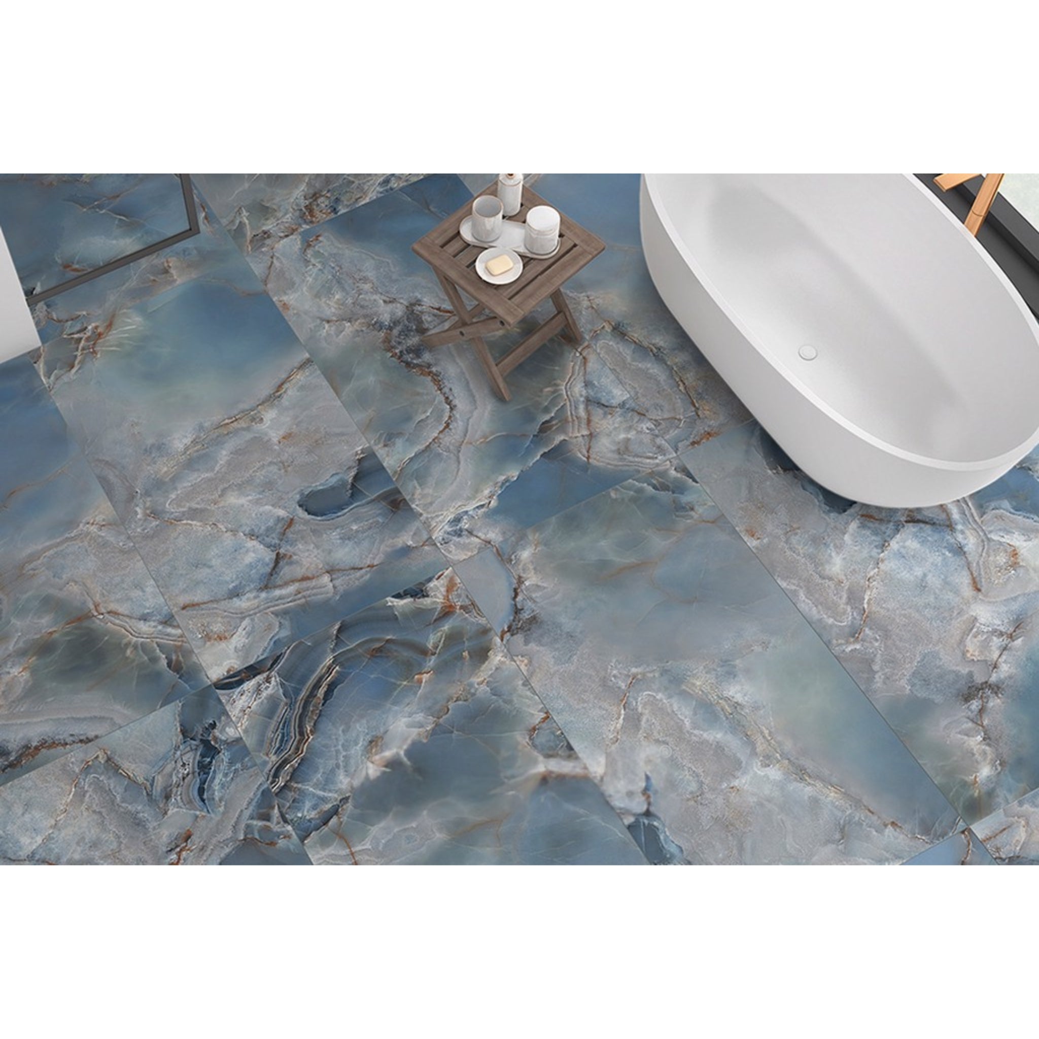 EVERSTONE ONICE REALE GEMSTONE POLISHED 1200X600MM RECTANGULAR TILE (PER BOX)