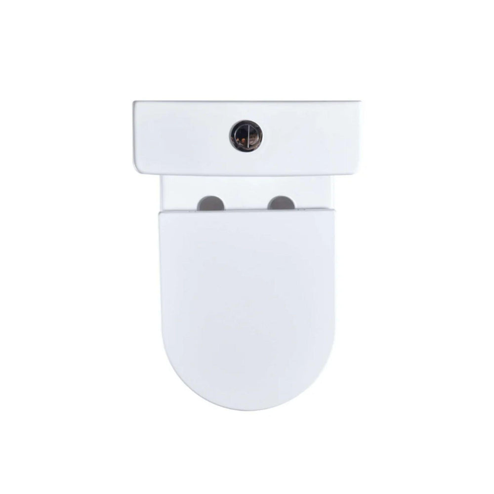 MERCIO OXFORD QUIET RIMLESS AND TORNADO FLUSH BACK TO WALL TOILET SUITE GLOSS WHITE